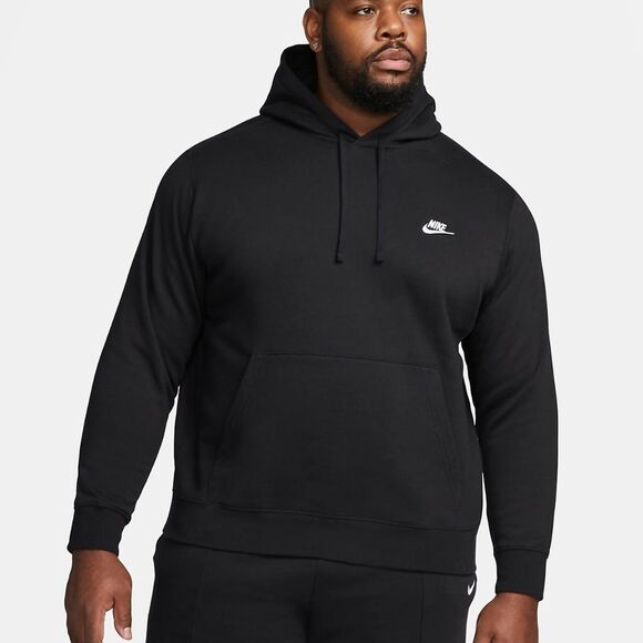 Nike Sportswear Club Fleece Pullover Hoodie Size Medium in Black NWT in packag - Picture 1 of 9